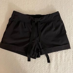 Black Lululemon Cuffed Shorts